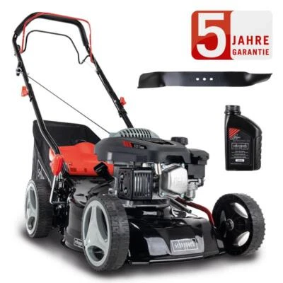 Scheppach Benzin Rasenmäher RM420A 3,3PS mit Antrieb Breite 42cm +Öl +2.Messer