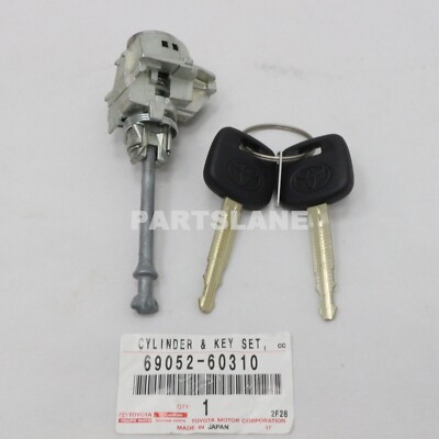 Toyota Land Cruiser Prado OEM Left Door Lock Cylinder and Key Set