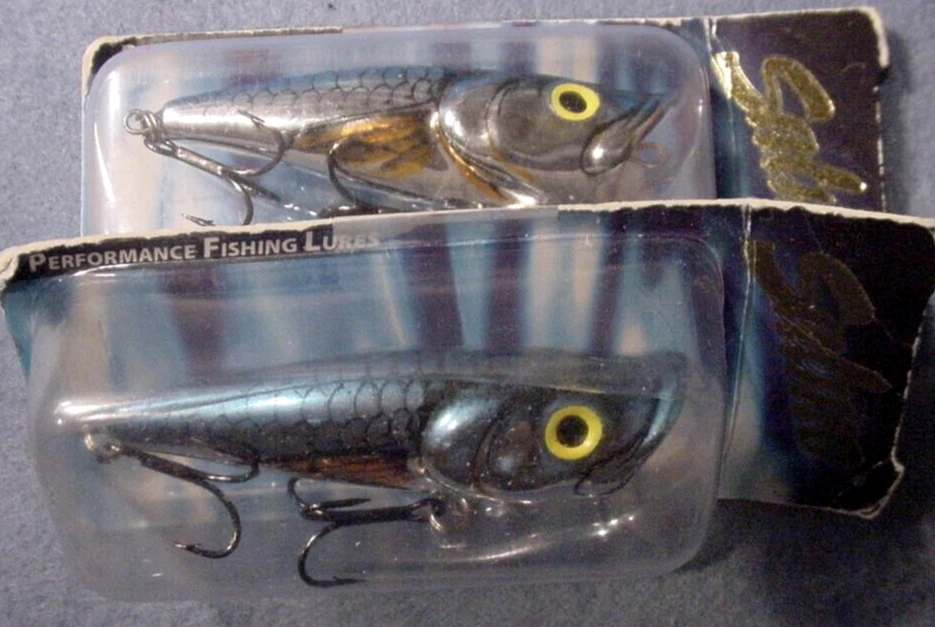 Лот из 2 ~ Salmo POP 6 Topwater 1/4 унции без погремушек P6 SMS Silver Metalic Shiner - Изображение 2 из 4