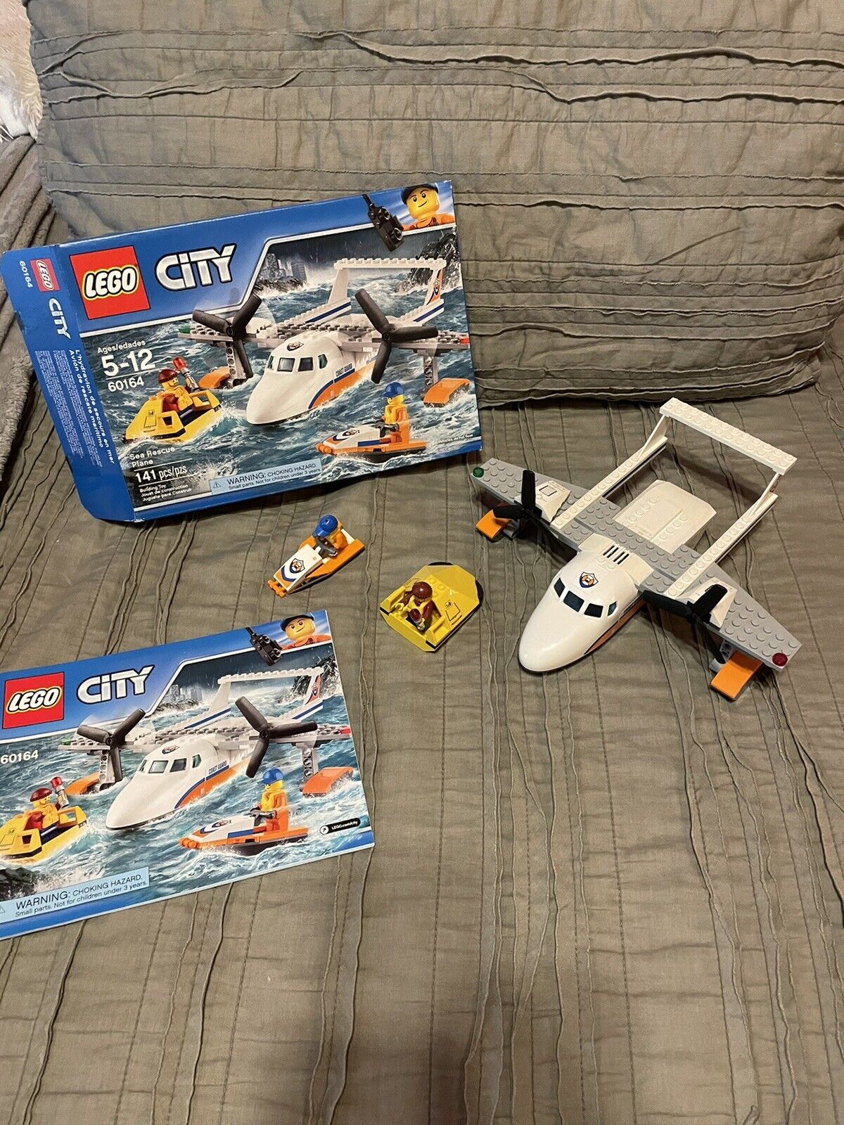 LEGO CITY: Sea Rescue Plane (60164) 100% Comes With Box And Instructions