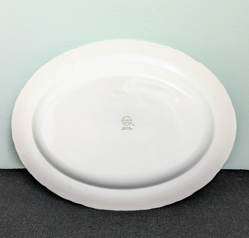 VTG WEDGWOOD of ETRURIA & BARLASTON Queen's Ware Oval Serving Platter, 14.4" - Picture 4 of 6