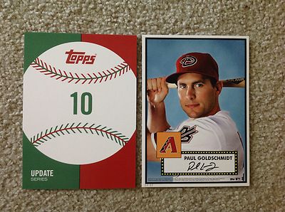 Paul Goldschmidt D-Backs #/99 Hergestellt 2015 Topps 5x7 1952 Tribut Update Jumo