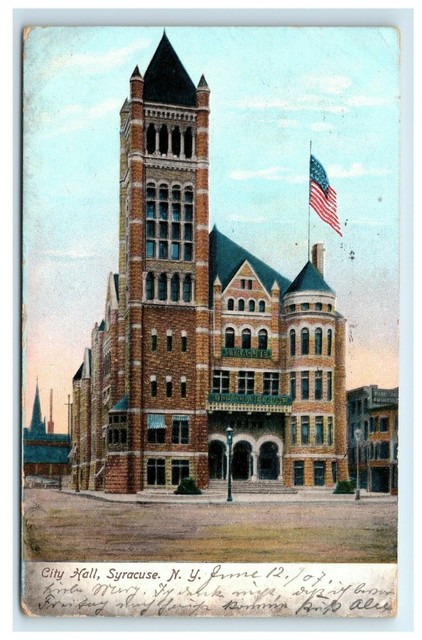Postcard City Hall, Syracuse, NY 1907 F41 | eBay