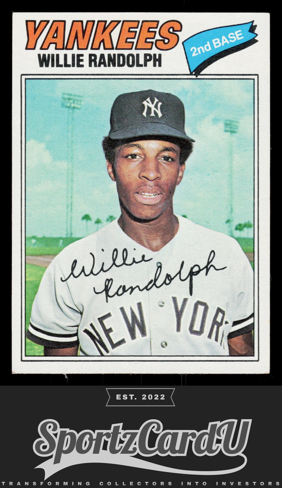 1977 Topps Burger King New York Yankees Willie Randolph 13
