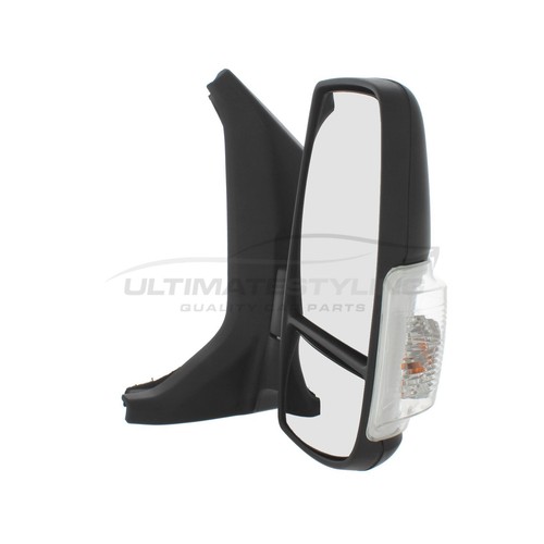Ford Transit Mk8 Van 2014-> Door Wing Mirror Manual Black Short Arm Drivers Side - Picture 18 of 24
