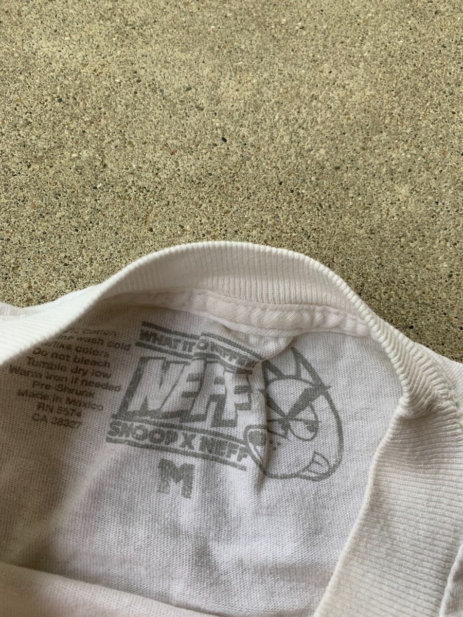 Neff x Snoop Dogg Micro Dog DPG Japan T Shirt Men's Medium White