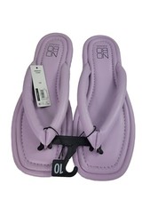 No Boundaries Women's Size 10 Puffy Thong Flip Flop Sandals   Lavender