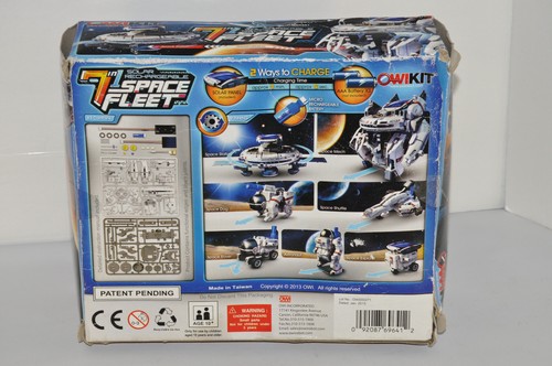 ROBOTIKITS 7 IN 1 SOLAR RECHARGEABLE SPACE FLEET ROBOT (2013) OWIKIT (New) - Picture 2 of 8
