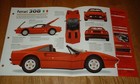 1977 FERRARI 308 GTS SPEC SHEET BROCHURE PHOTO POSTER PRINT 74 75 76 77 79 80 85