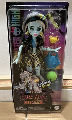 Scare-adise Island Frankie Stein Doll with Swimsuit, Coverup and Beach Access 