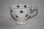Tuscan Fine Bone China Footed Copper Roses teacup and saucer — photo 5