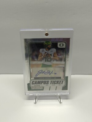 2021 Contenders DP Justin Herbert Campus Ticket Auto 19/25 RARE LOOK AUTOGRAPHED