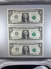 Three 2006 $1 Atlanta Star Notes -- ULTRA RARE UNCIRCULATED CURRENCY!