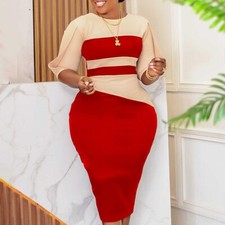 Office Work Business Pencil Dresses Womens Church Dresses Elegant Casual Dress