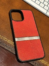 RARO Lujo Sting HD Cuero Stingray iPhone 12 Pro Max Estuche Diseñador StingHD