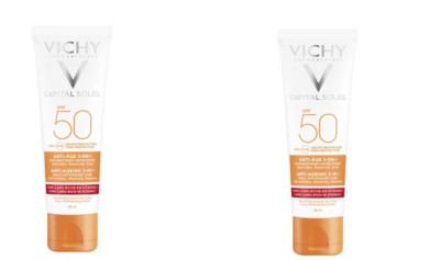 Vichy Capital Soleil 3-in-1 Anti-Wrinkle Cream Spf50, 50ml