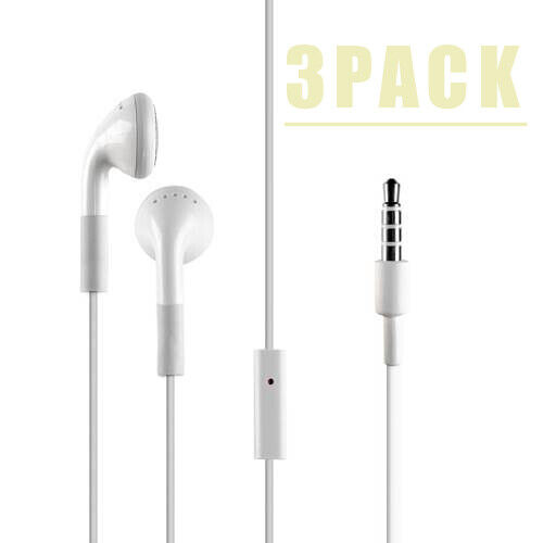 White Earphones with Mic for iPad iPod Nano 4th and 5th Generation (3PACK)  - 第 1/12 張圖片