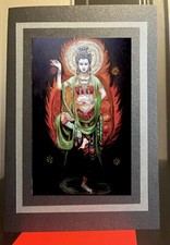 Goddess of Love "Pavati"  greeting card hand made from original painting