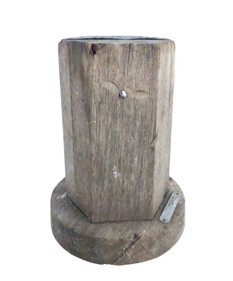 Solid Wood Sand Casting Foundry Bull Plug Pattern Industrial Decor 10" Tall! - Image 2 of 4