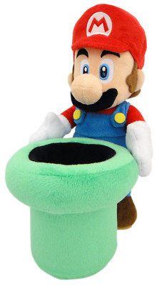SAN-EI 1349 Mario & Warp Pipe Plush 9.5'' BRAND NEW WITH TAGS