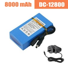 DC 12V DC12800 8000mAh Li-ion Portable Rechargeable Battery Pack for CCTV Camera