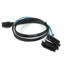 Mini SAS SFF-8087 36Pin to 4 SFF-8482 HDD with SATA Power Splitter Cable 1m