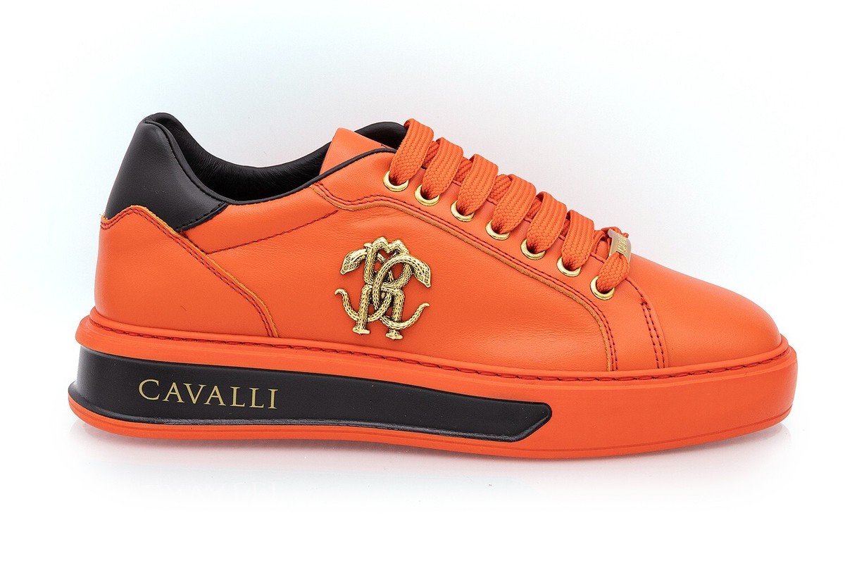 roberto　cavalliアンサンブル　イタリア製 Roberto Cavalli Italian Sneakers New Collection Black | eBay