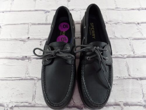 New Mens SPERRY Authentic Original™ Boat Shoe *SIZE 10.5* Black Leather