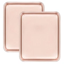 11" x 9" Baking Pans, Cookie Sheets Set of 2, Nonstick Toaster Oven... Fast Ship