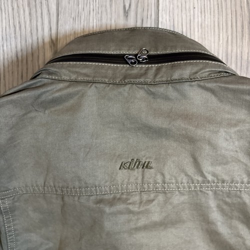 Kuhl Kollusion Men’s Olive Green Hooded Safari Utility Hiking Jacket Size L - Picture 16 of 16