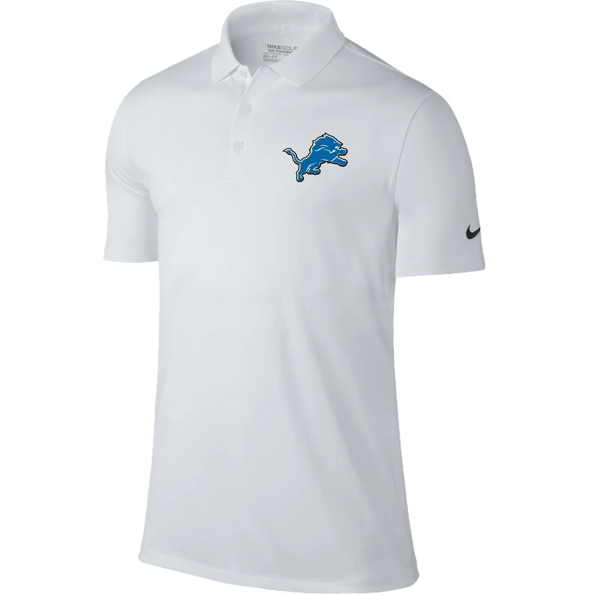 Nike Golf Dri Fit Detroit Lions Embroidered Mens Polo XS 4XL LT 4XLT New