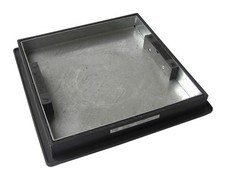Einbauschachtabdeckung mit Rahmen 220 bis 300 mm Durchmesser x 46 mm versiegelt und verriegelt T1G3