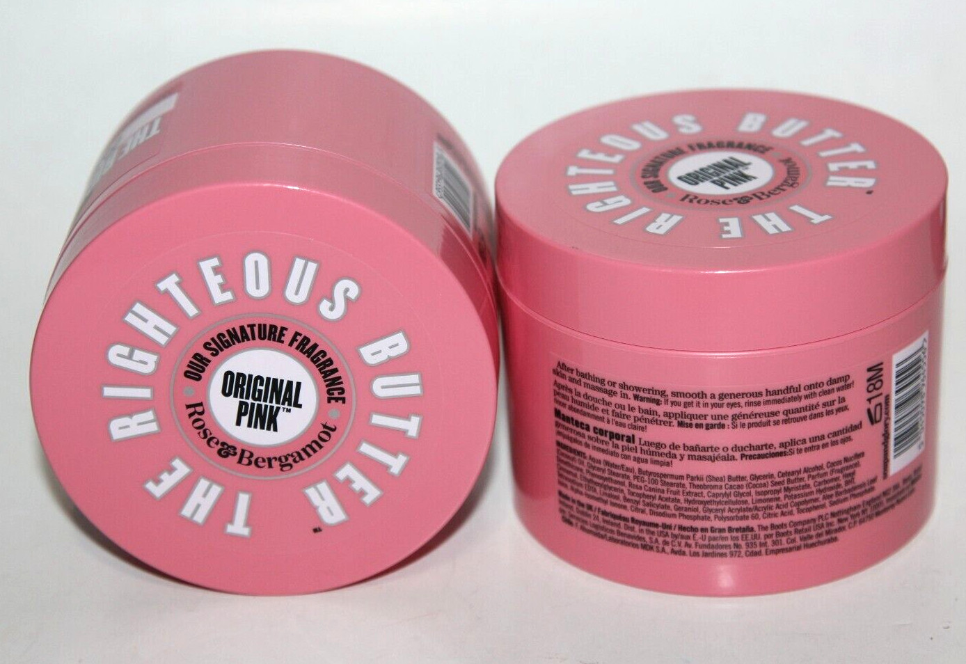 LOT(4) SOAP & GLORY THE RIGHTEOUS BODY BUTTER 10.1 FL OZ SHEA BUTTER MOISTURIZER