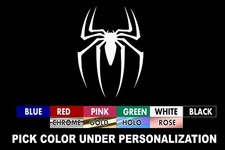 Spiderman logo, Spider man Decal/ Sticker you choose size and color , USA seller