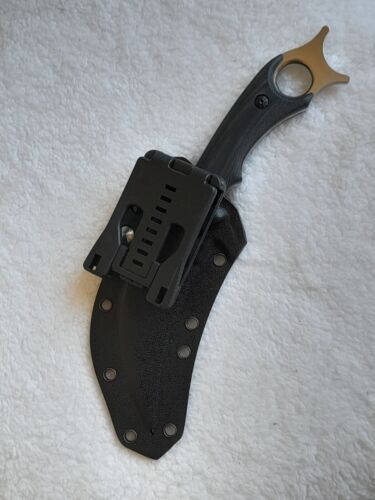 Tactical Karambit 440C Stainless Steel K10 Plastic Sheath G10 Handle Fixed Knife - Picture 2 of 6