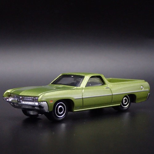 1970 70 Ford Ranchero Camioneta Pickup Verde 1:64 Escala Diorama Coche Modelo
