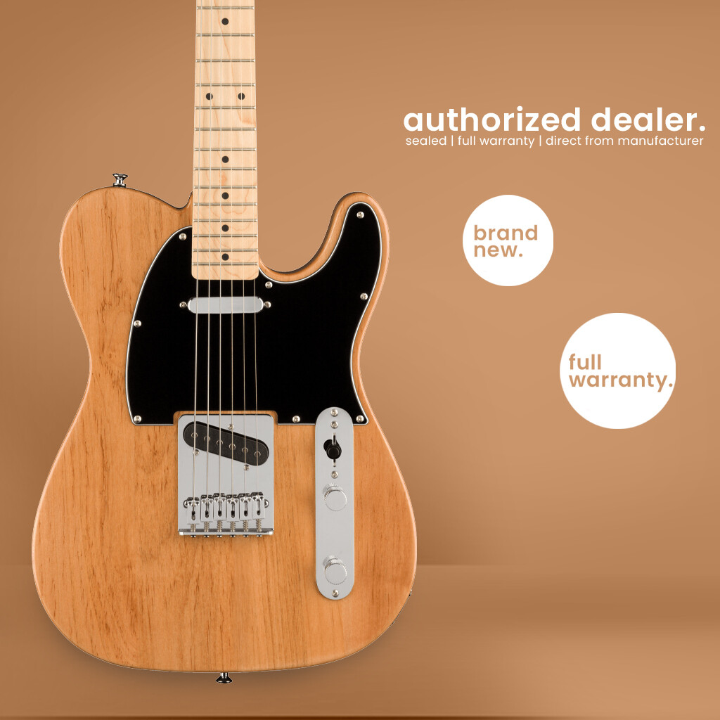 Squier FSR | Affinity Series Telecaster | Electric Guitar Natural
