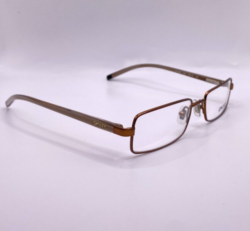 DKNY DY5508 1021 Bronze Metal Rectangular Eyeglasses Petite Frame 50-18-135 - Picture 3 of 5