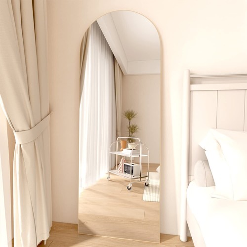 CASSILANDO Arched Full Length Mirror 162*53cm Arch Floor Mirror with Stand Large - Picture 11 of 34