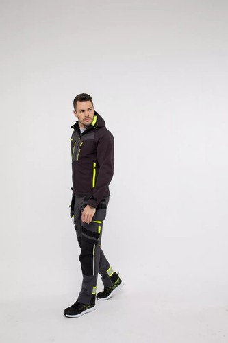 Portwest DX4 Softshell Jacket Waterproof Breathable 4way stretch Safety Workwear - Picture 11 of 19
