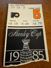 1985 Stanley Cup Division Finals Hockey Ticket Philadelphia Flyers v Islanders 5