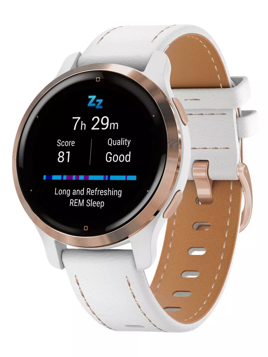 Garmin Venu 2S, GPS, Smartwatch, 40mm, Rose Gold And White