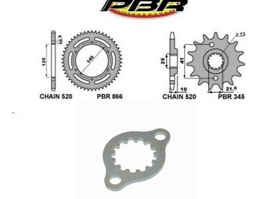 KIT ÜBERTRAGUNG RITZEL KRONE FÜR YAMAHA XT-Z 660 TENERE 2011 + RITZELSTOPPER