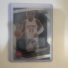 2024-25 Panini Prizm Black Jaden Ivey Detroit Pistons Silver Autograph #69