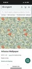 1 Roll of William Morris & Co Arbutus Wallpaper DJA1A7102 Colour Blue/Pink 56 Sq