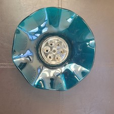 Beautiful Turquoise Glass Posy Bowl