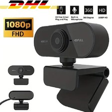1080P FHD Webcam Kamera USB Mit Mikrofon für...