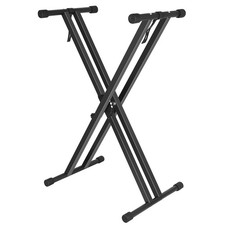 Height Adjustable Keyboard Stand With Quick Release Mechanism - Double X Fold...