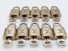 Louis Vuitton Lock  Key PadLock Lot set of 10 Gold Number Random From Japan Use