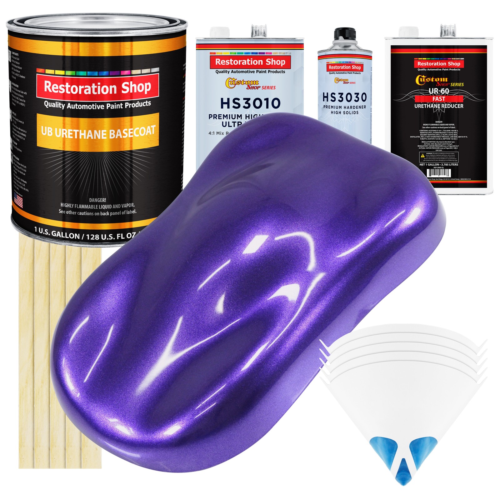 Firemist Purple Gallon Urethane Basecoat Clearcoat Car Paint Fast Kit